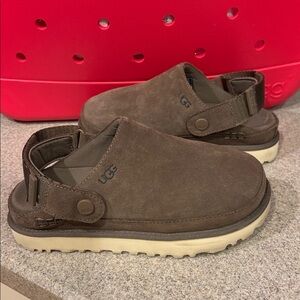 UGG Brown Suede Slip-On Shoes